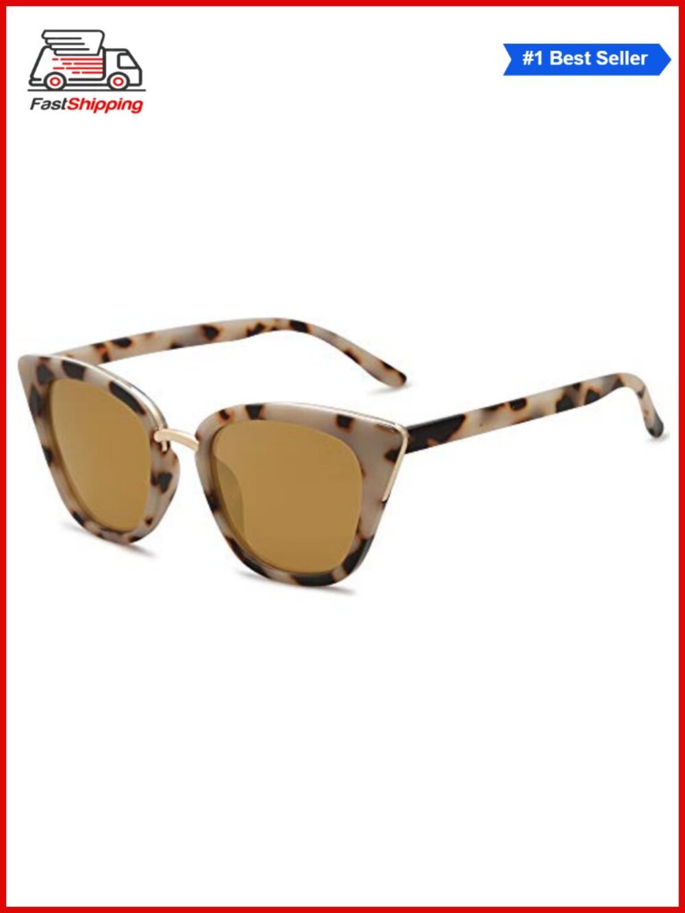 ✨SOJOS Cat Eye Sunglasses UV400 Protection Full Frame